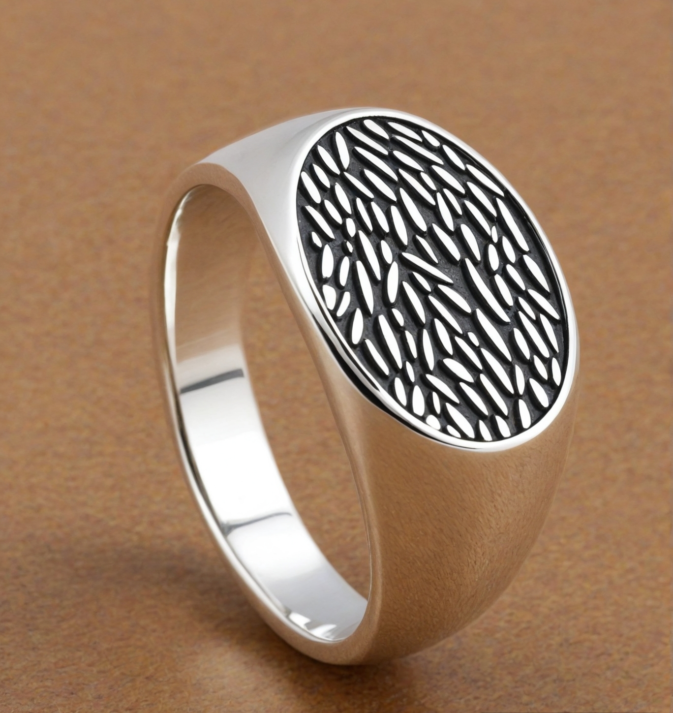 925 Sterlig Silver Signet Ring for Boyfriend