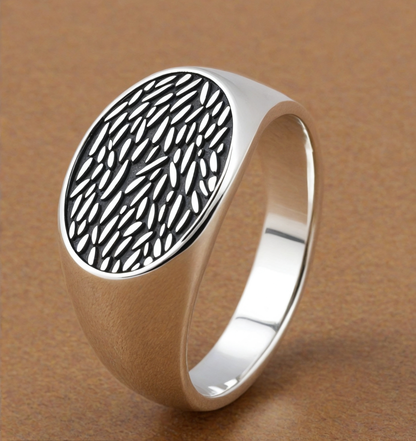 925 Sterlig Silver Signet Ring for Boyfriend