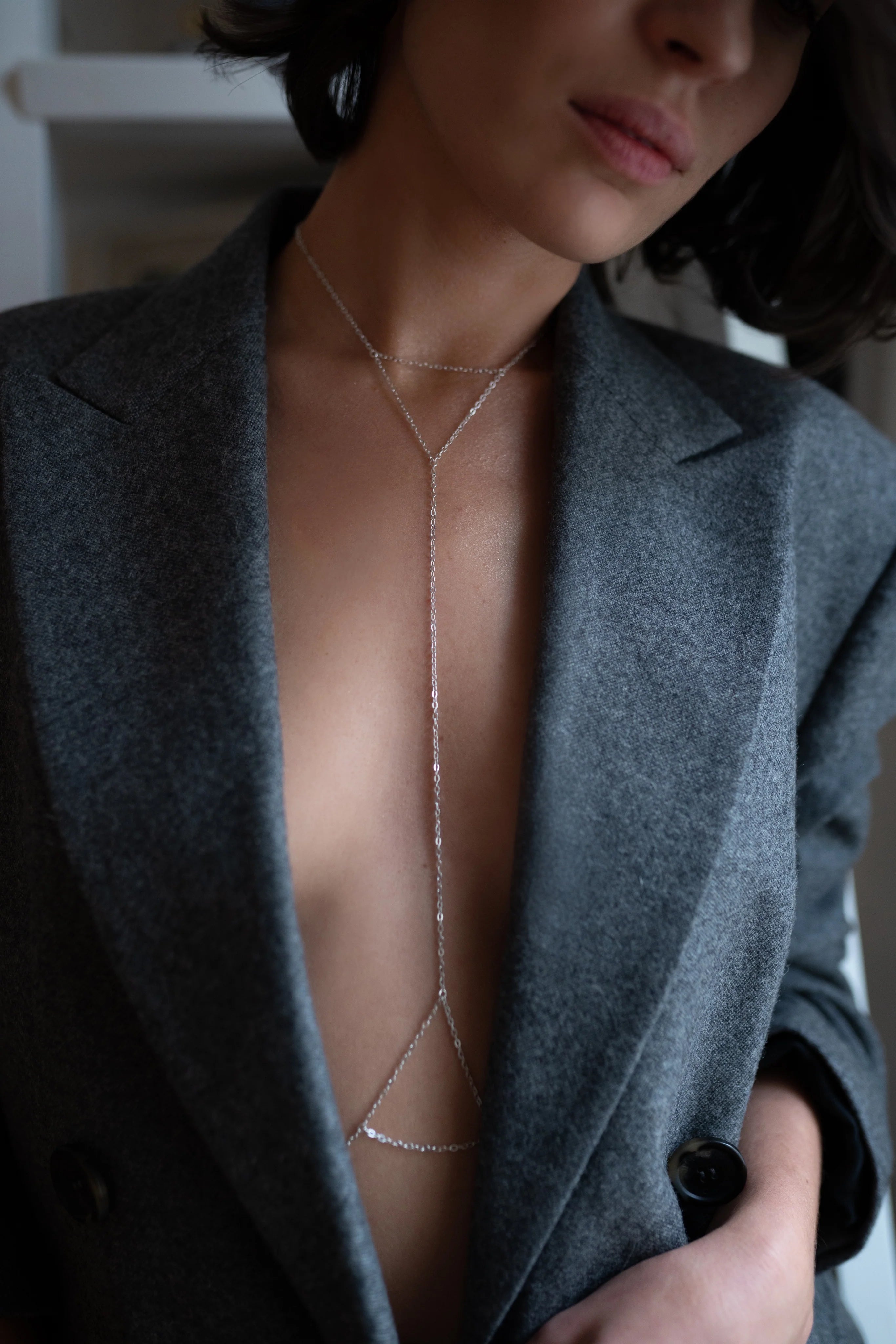 925 silver body chain beach jewelry gift for women
