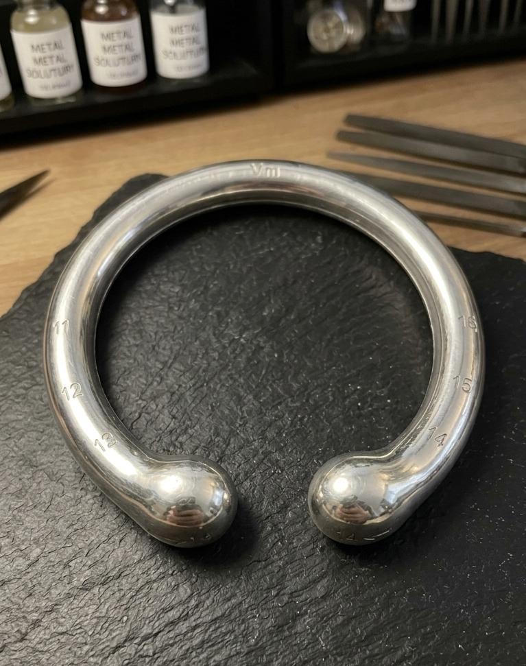 Adjustable 925 Sterling Silver Heavy Cock Glans Ring for Men