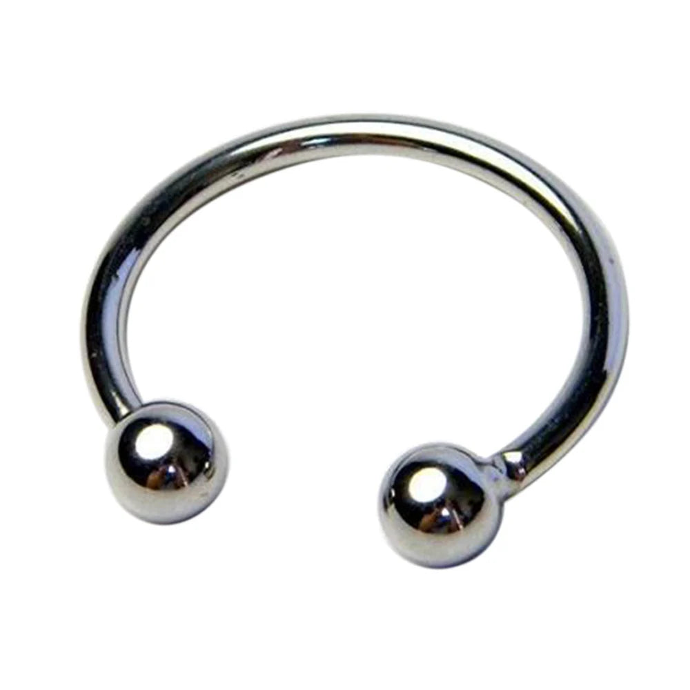 Adjustable Horse shoe 925 Silver Cock Glans Ring for Man , Perfect Pleasure Gift for him , Frenulum Heavy Cock Rings  worn below the head of the penis