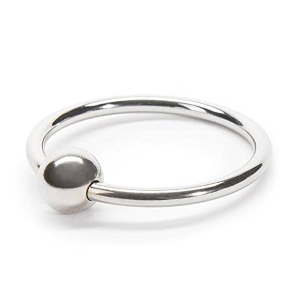 "Glans Cock Ring 925 Sterling Silver Moving Ball Penis Jewelry for Men – Perfect Gift for Him":