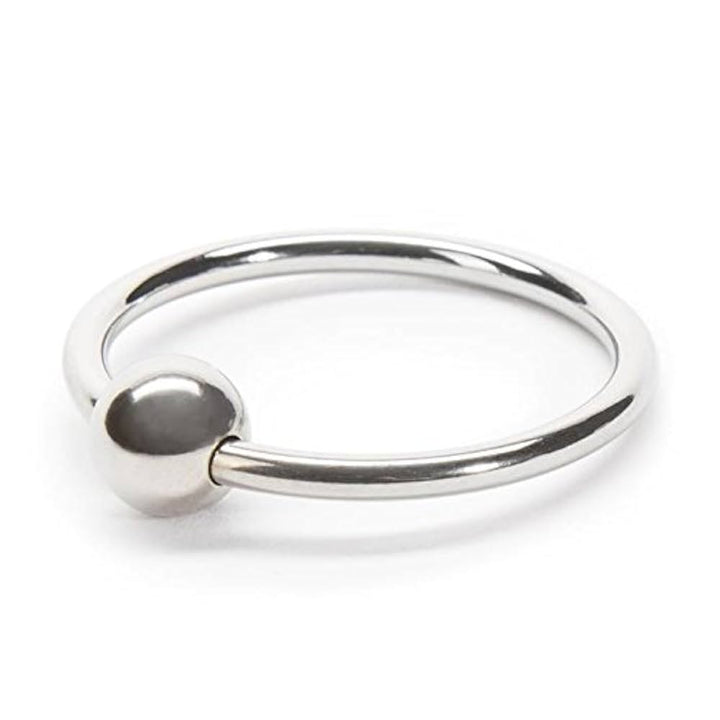 "Glans Cock Ring 925 Sterling Silver Moving Ball Penis Jewelry for Men – Perfect Gift for Him":