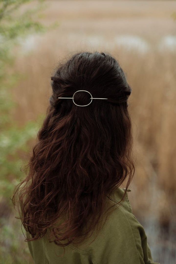 Minimalist 925 Sterling Silver Hair Stick | Handmade Silver Hair Barrette for Women | Elegant Hair Jewelry | Unique Gift for Her
