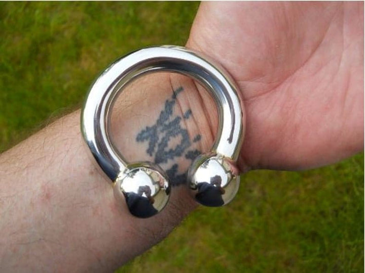 Adjustable 925 sterling silver heavy cock glans ring for men 