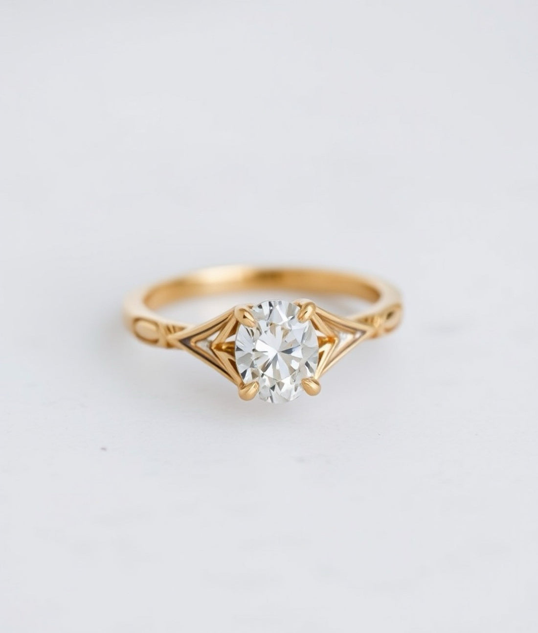Real gold plated 925 sterling silver wedding rings, perfect Valentine’s Day gift for couples