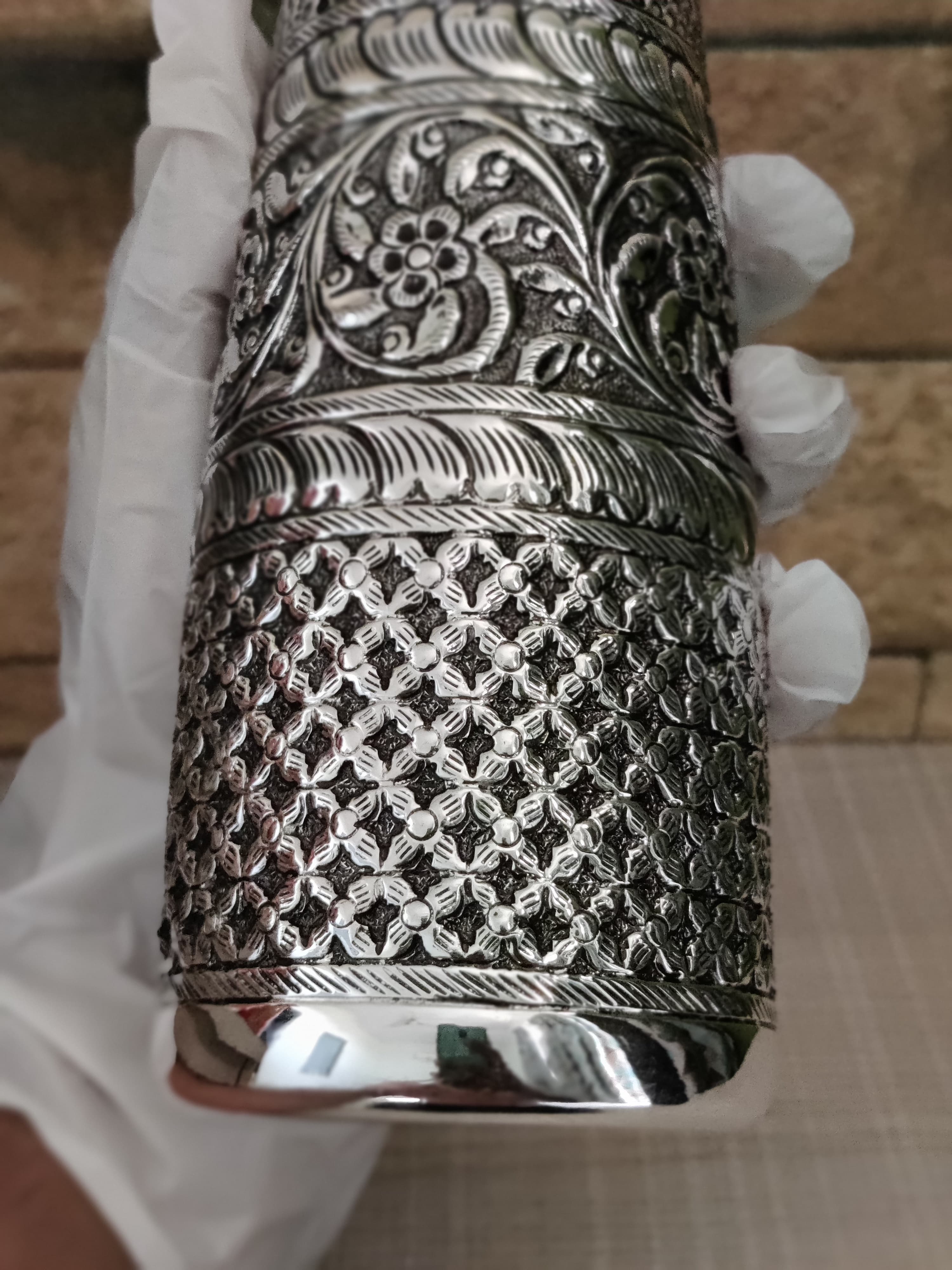 Handmade 999 Silver Water Bottle Natural Water Purifier