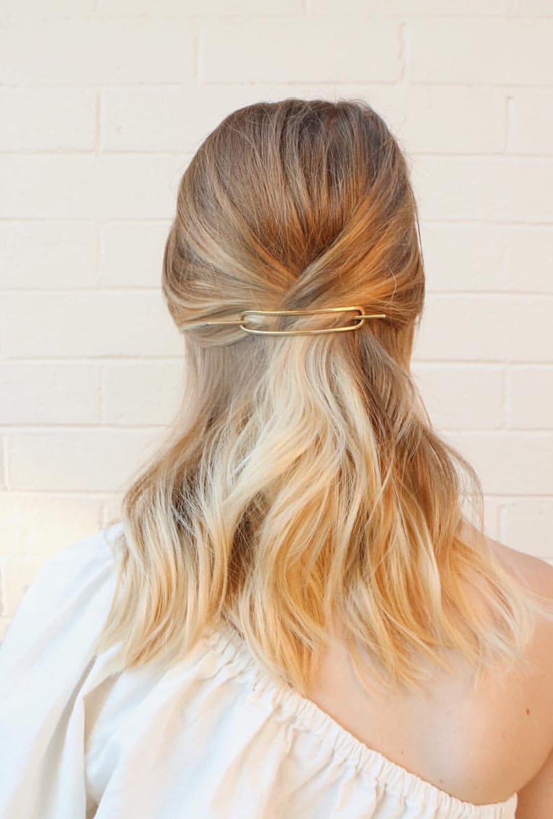 Oval Hair Stick Barrette 925 Silver Hair Jewelry for Women