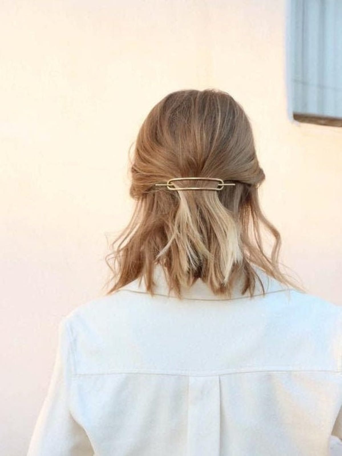 Oval Hair Stick Barrette 925 Silver Hair Jewelry for Women