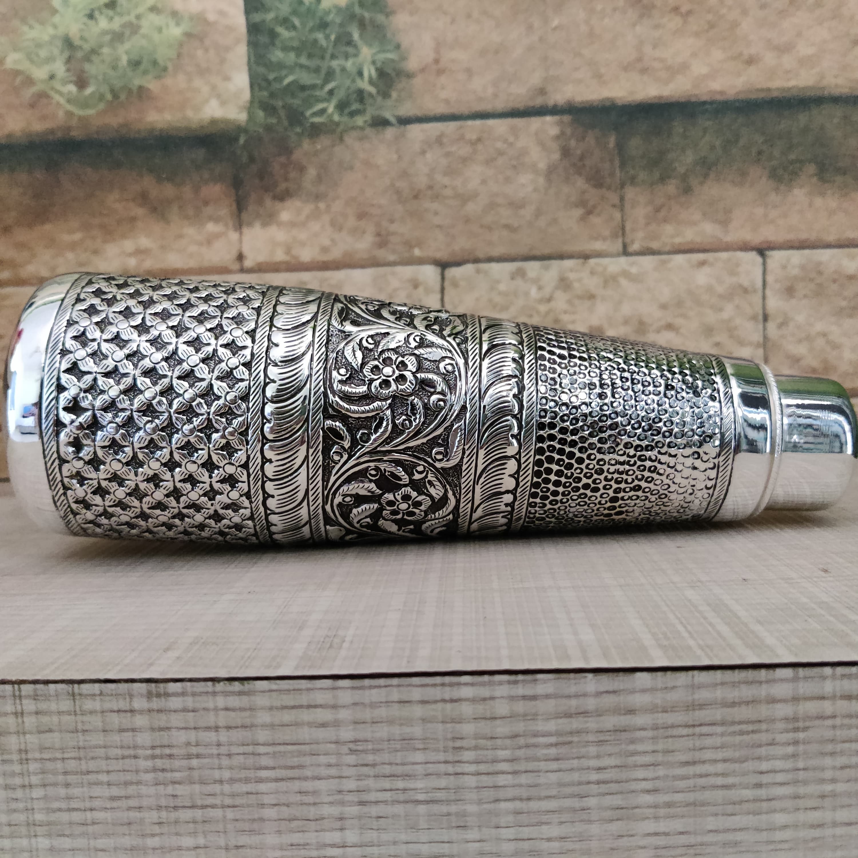 Handmade 999 Silver Water Bottle Natural Water Purifier