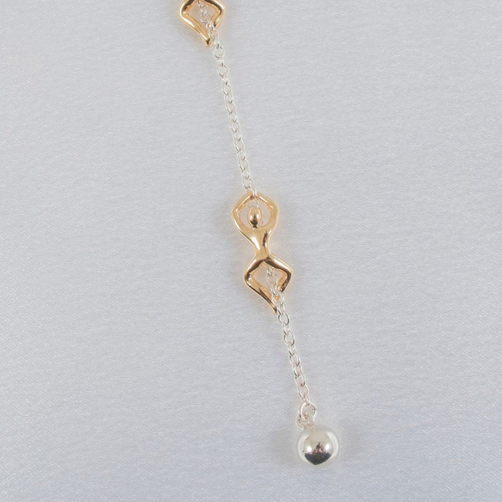 Climbing Man Waist Chain Adjustable 925 Sterling Silver Beach Belly Chain, Gold Belly Jewelry, Honeymoon Gifts for Wife, Dainty Couple Gifts