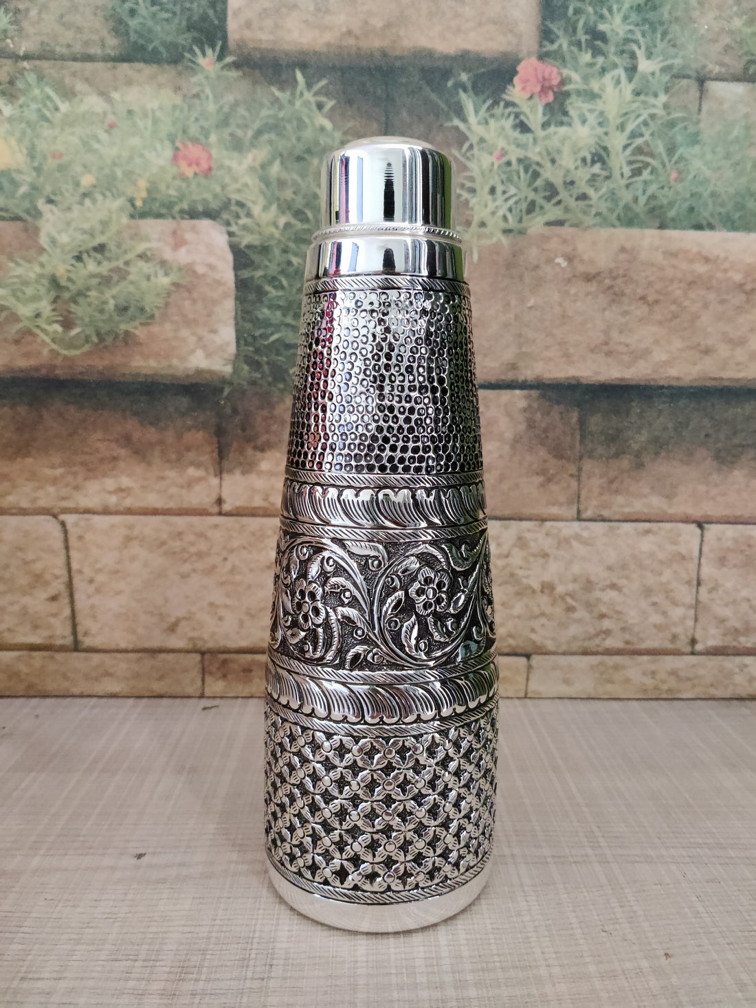 Handmade 999 Silver Water Bottle Natural Water Purifier