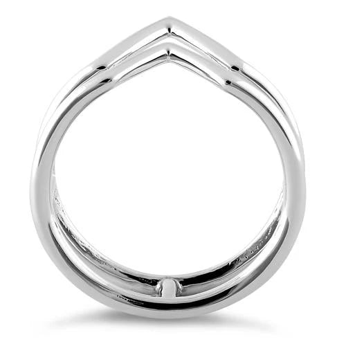 Double V Band Cock Glans Ring 925 Silver Penis Jewelry for Men , Intimate Sex Jewelry for Him , Male body Jewelry , Honeymoon Gifts for Man