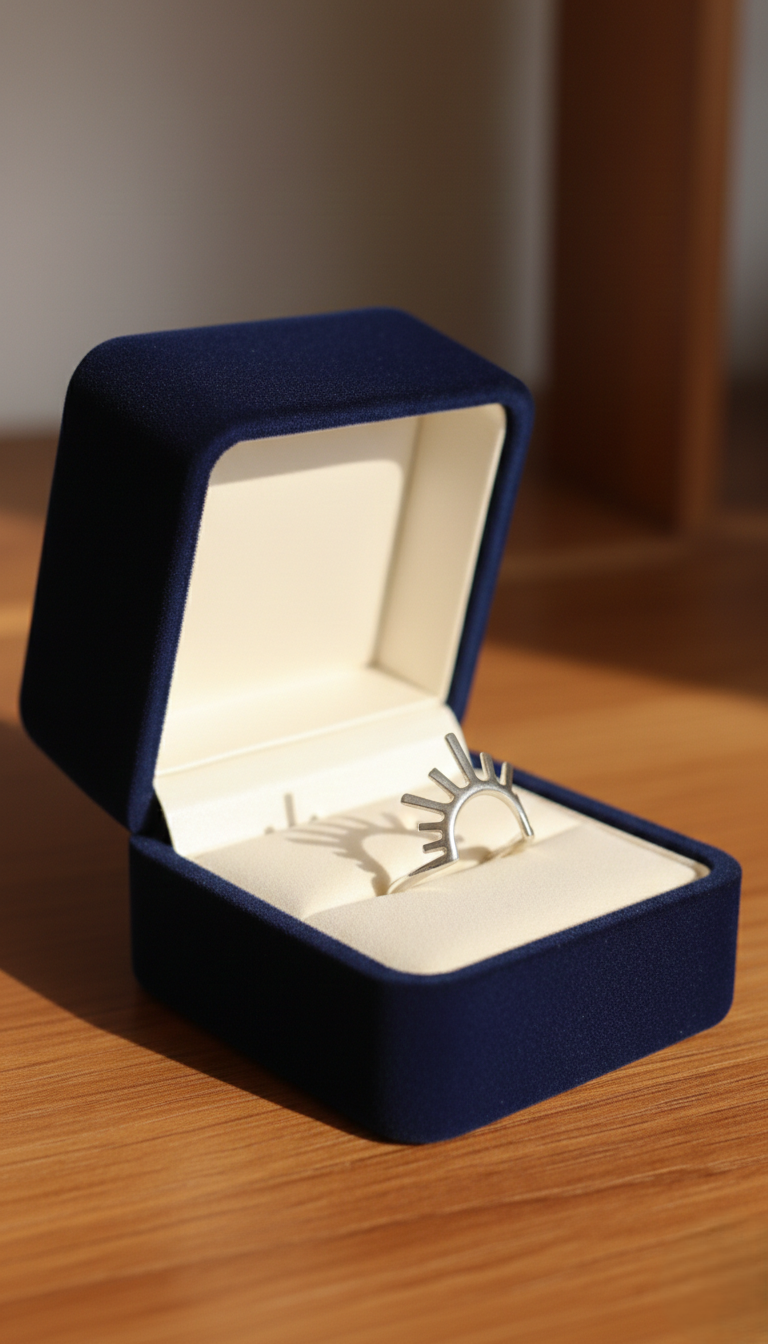 925 Silver Sunburst Ring – Dainty Minimal Nature Inspired Jewelry